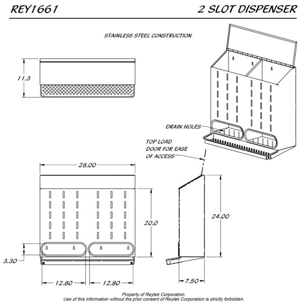 2-Slot Dispenser REY1661 - Image 2