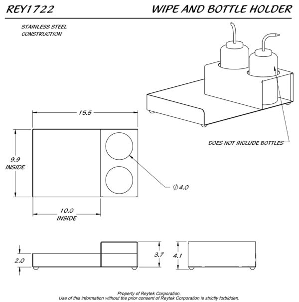 Wipe and Bottle Holder REY1722 - Image 3