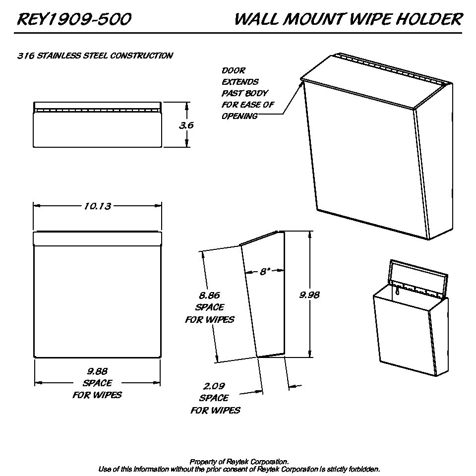 Wipe Holder REY1909-500 | Reytek