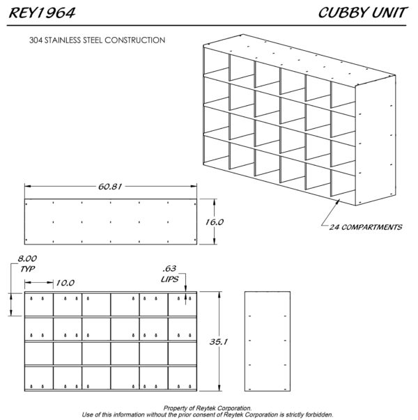 Cubby Unit REY1964 - Image 2